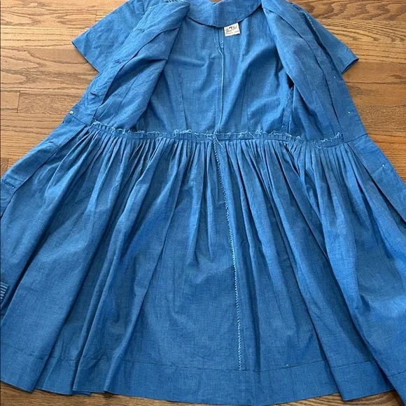 Vintage Dress Women’s Handmade by Dixie Deb Denim Blue Dress Western - Picture 11 of 15